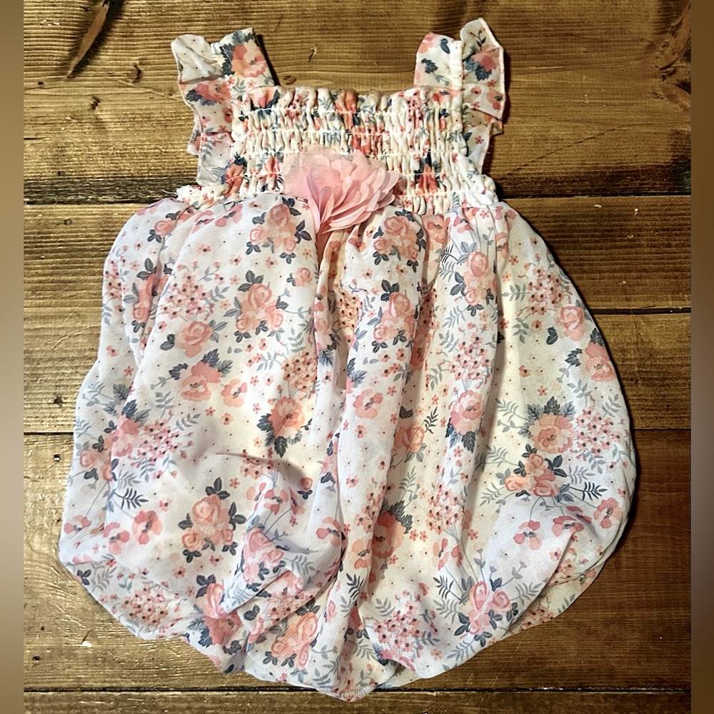 Baby Girl Summer Bubble Romper